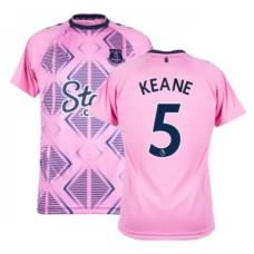 Everton Away Keane 5 Pink Authentic 2022-23 Jersey