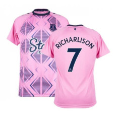 Everton Away Richarlison 7 Pink Authentic 2022-23 Jersey