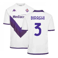 Fiorentina Away Biraghi 3 White Replica 2022-23 Jersey