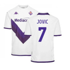 Fiorentina Away JOVIC 7 White Replica 2022-23 Jersey