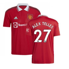 2022-2023 Man Utd Home Alex Telles 27 Authentic Red Jersey