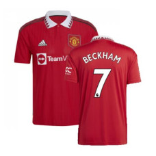 2022-2023 Man Utd Home Beckham 7 Replica Red Jersey