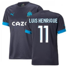 Marseille Away LUIS HENRIQUE 11 Navy Authentic 2022-23 Jersey