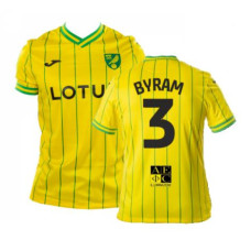 Norwich City Byram 3 Home Yellow Replica 2022-23 Jersey