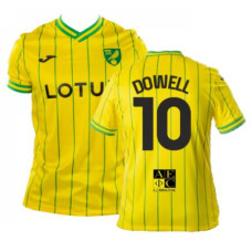 Norwich City DOWELL 10 Home Yellow Replica 2022-23 Jersey