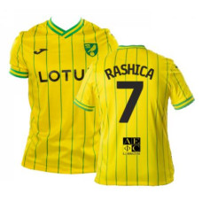 Norwich City RASHICA 7 Home Yellow Authentic 2022-23 Jersey