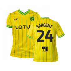 Norwich City SARGENT 24 Home Yellow Authentic 2022-23 Jersey