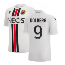 OGC Nice Away DOLBERG 9 White Authentic 2022-23 Jersey