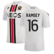 OGC Nice Away RAMSEY 16 White Authentic 2022-23 Jersey