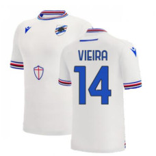 Sampdoria Away VIEIRA 14 White Replica 2022-23 Jersey