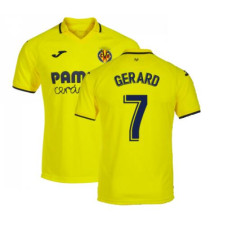 Villarreal Home Gerard 7 Yellow Authentic 2022-23 Jersey
