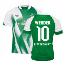 Women Werder Bremen Home BITTENCOURT 10 Green Authentic 2022-23 Jersey