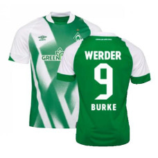 Women Werder Bremen Home BURKE 9 Green Authentic 2022-23 Jersey