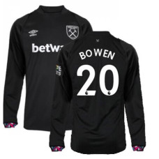 West Ham Away Bowen 20 Black Long Sleeve Replica 2022-23 Jersey