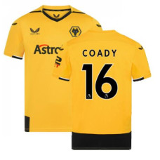 Wolves Home Coady 16 Yellow Replica 2022-23 Jersey