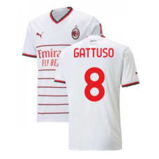 2022/23 Ac Milan Away GATTUSO 8 White Replica Jersey