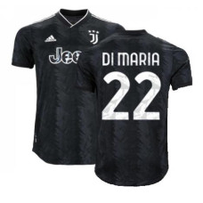 2022-23 Juventus Away DI MARIA 22 Authentic Black Jersey