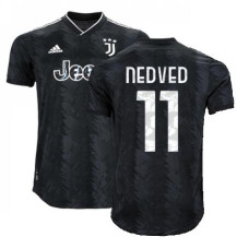 2022-23 Juventus Away NEDVED 11 Replica Black Jersey