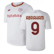 2022-23 Roma Abraham 9 Away White Authentic Jersey