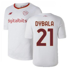 2022-23 Roma Dybala 21 Away White Authentic Jersey