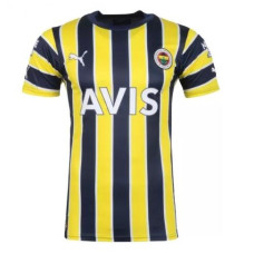 Women CUSTOM Fenerbahce Home Yellow And Navy Authentic 2022-23 Jersey