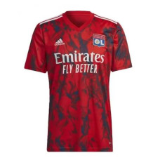 Youth CUSTOM Olympique Lyon Away Red Replica 2022-23 Jersey
