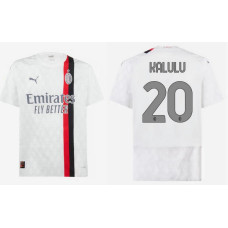 2023/24 AC Milan 20 - Kalulu Away White Replica Jersey