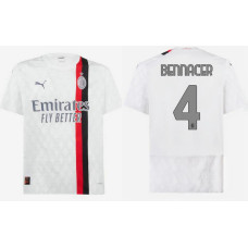 2023/24 AC Milan 4 - Bennacer Away White Authentic Jersey