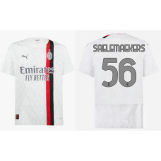 2023/24 AC Milan 56 - Saelemaekers Away White Authentic Jersey
